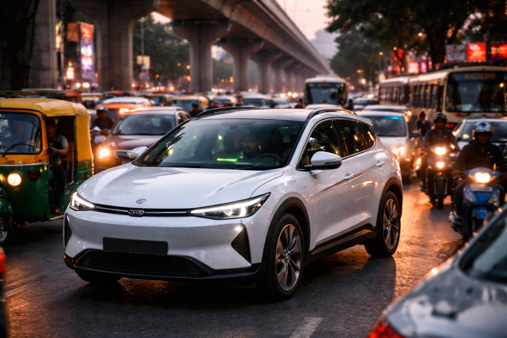 EV car problems in Bangalore traffic