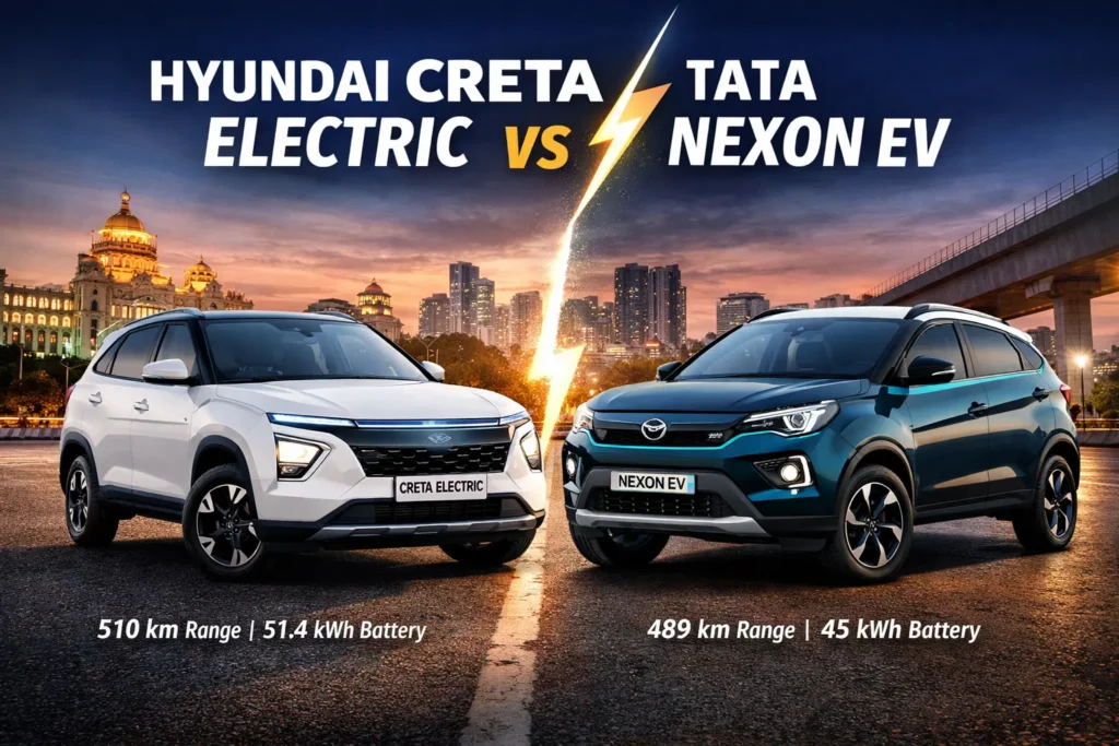Hyundai Creta Electric vs Tata Nexon EV